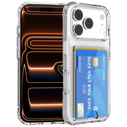 Clear Wallet Card Case for iPhone 17 Pro