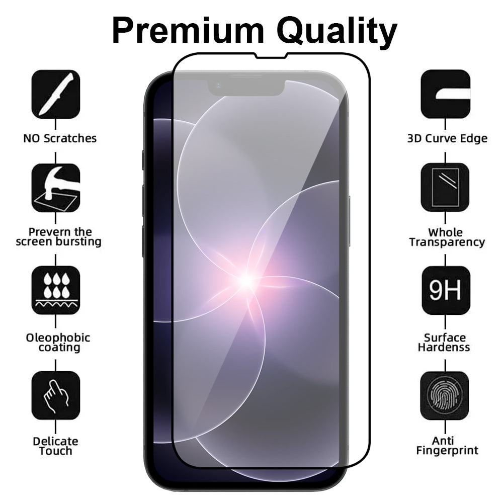 Full Cover Glass Screen Protector for iPhone 17e