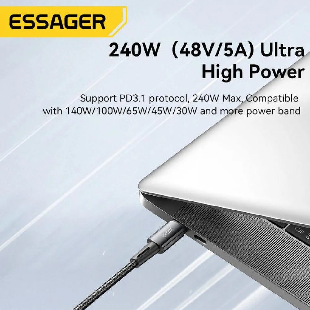240W USB-C to USB-C Cable - Essager Fast Charger