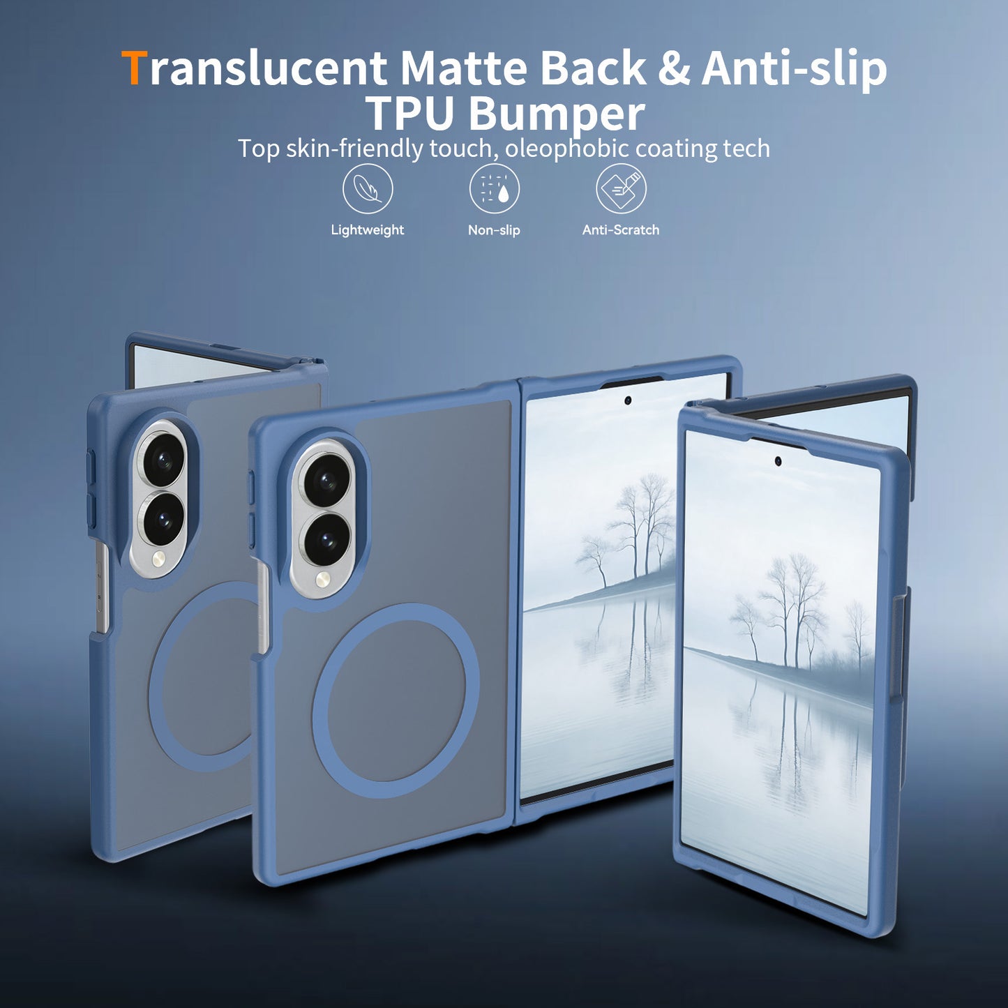 Magsafe Compatible Matte Case for Samsung Galaxy Z Fold 8