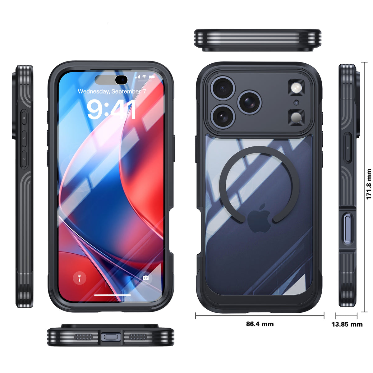 Heavy Duty 360 Magsafe Compatible Case for iPhone 18 Pro