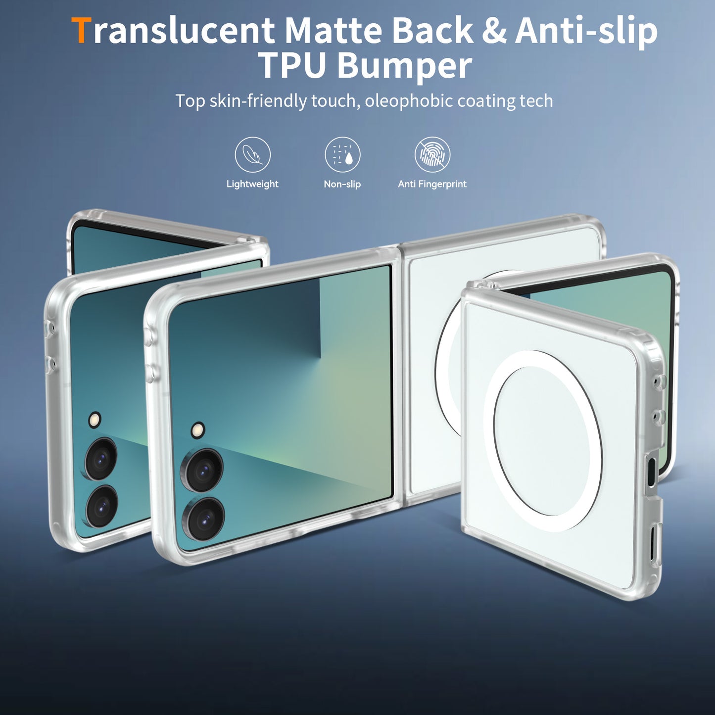 Magsafe Compatible Matte Case for Samsung Galaxy Z Flip 8