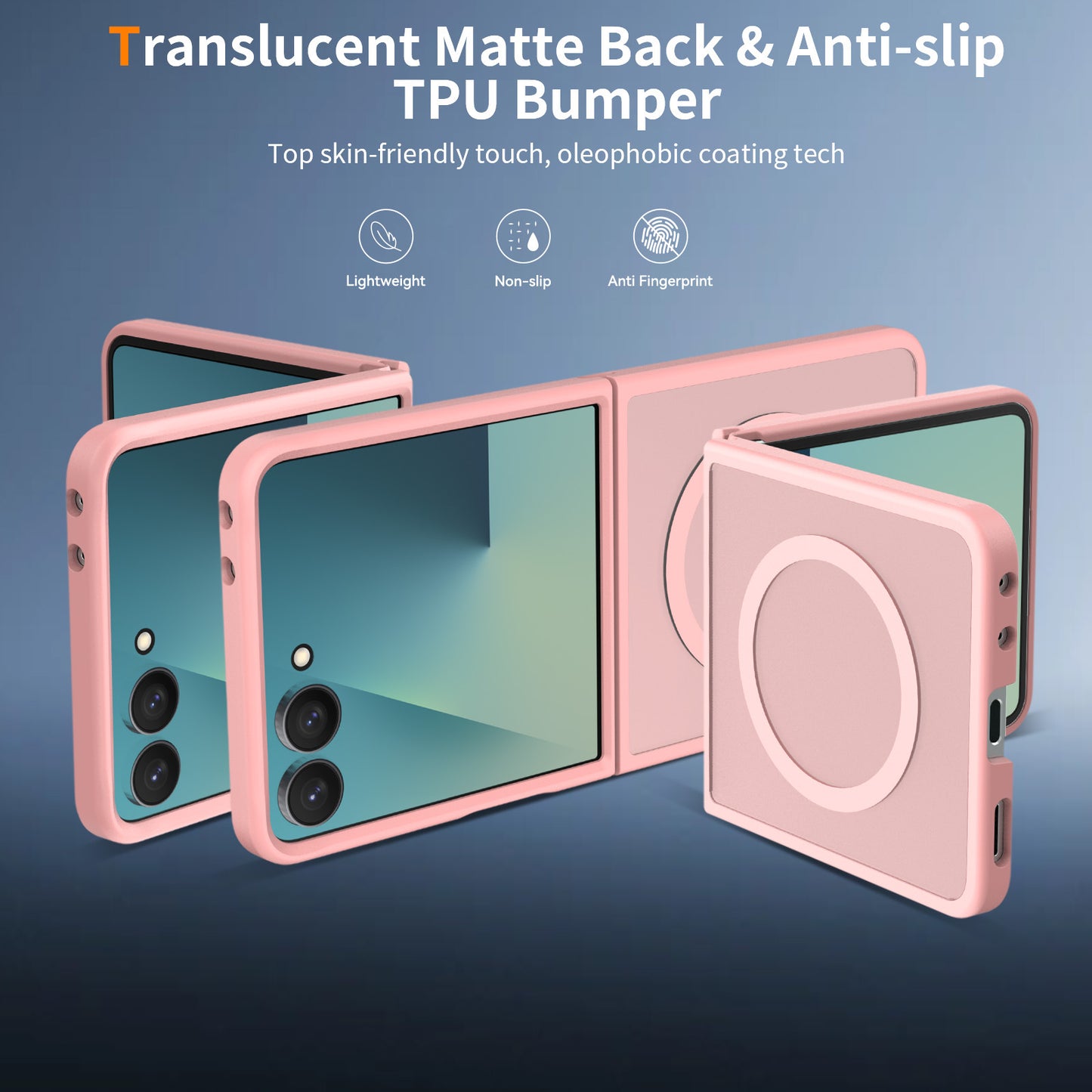 Magsafe Compatible Matte Case for Samsung Galaxy Z Flip 8