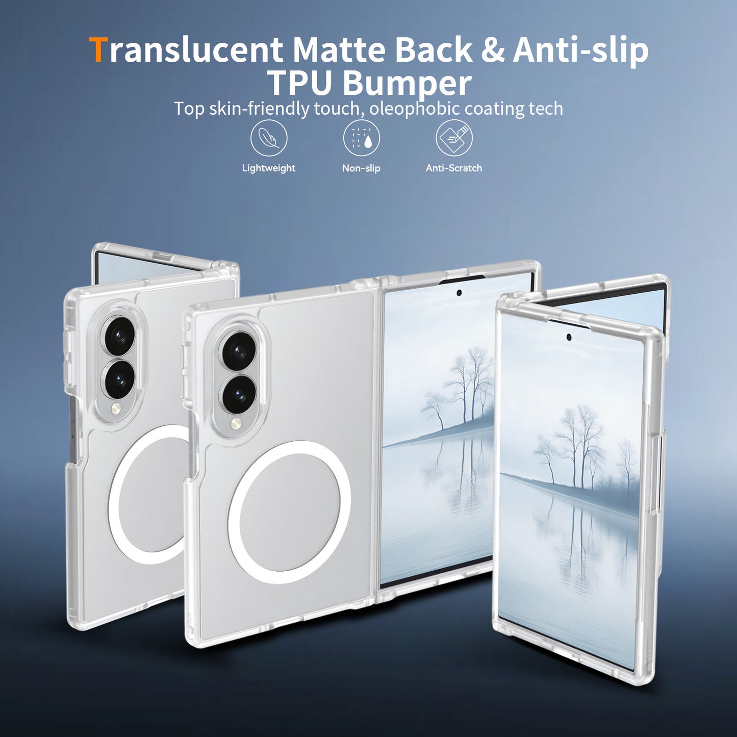 Magsafe Compatible Matte Case for Samsung Galaxy Z Fold 8
