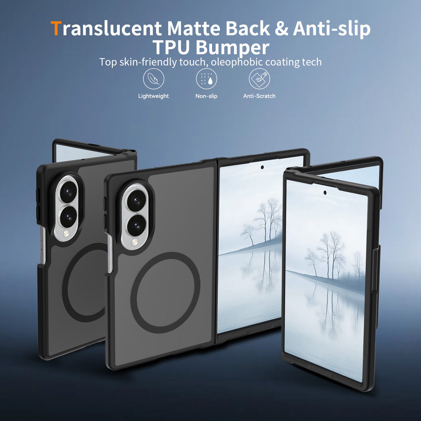 Magsafe Compatible Matte Case for Samsung Galaxy Z Fold 8