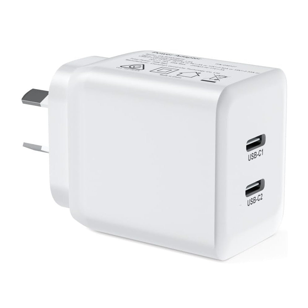 Screen Hugg (35W) Superfast compatible Dual USB Type-C Wall Charger – Screenhug