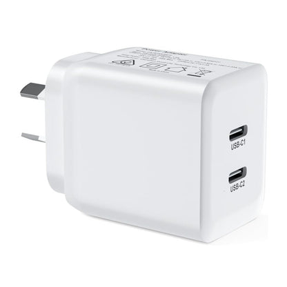 (35W) Superfast compatible Dual USB Type-C Wall Charger