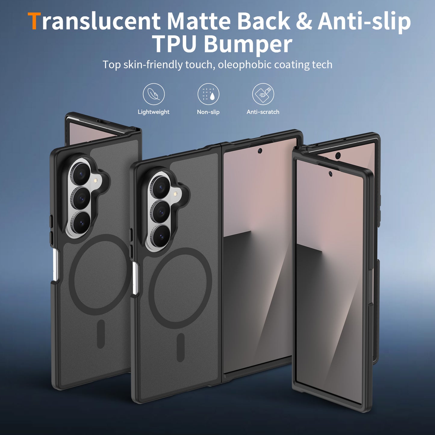Magsafe Compatible Matte Case for Samsung Galaxy Z Fold 7