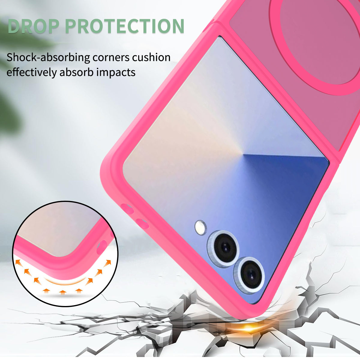 Magsafe Compatible Matte Case for Samsung Galaxy Z Flip 7