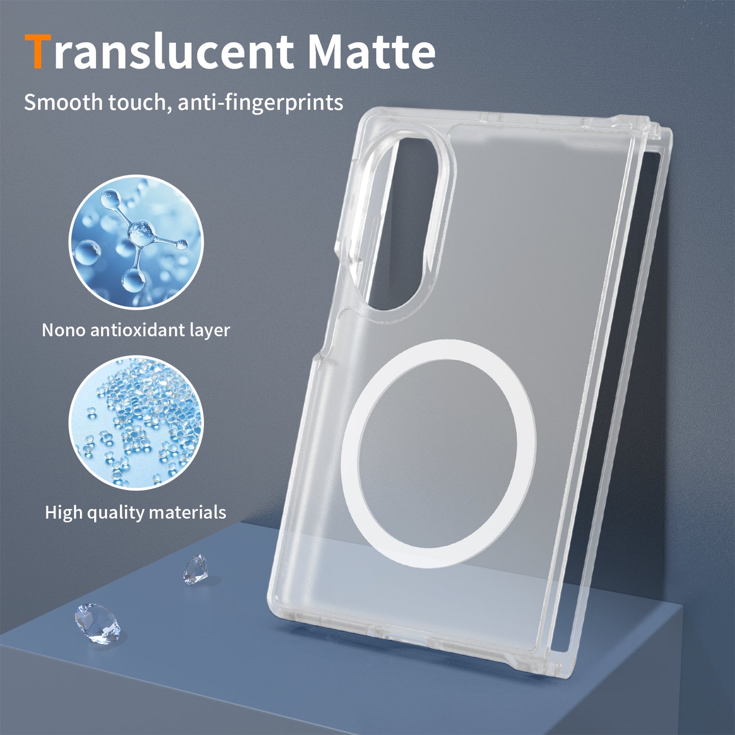 Magsafe Compatible Matte Case for Samsung Galaxy Z Fold 8