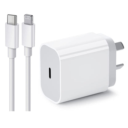 20W Fast Wall Charger with USB Type-C  to Lightning cable