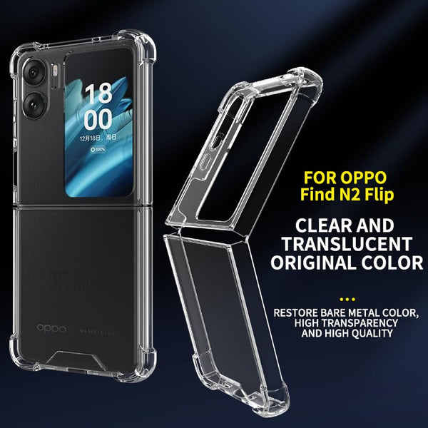 Clear Bumper case for Oppo Find N2 Flip