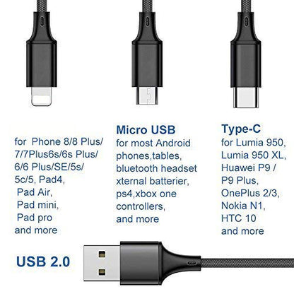 3 in 1 Charging Cable