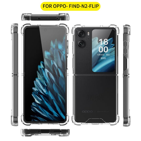 Clear Bumper case for Oppo Find N2 Flip