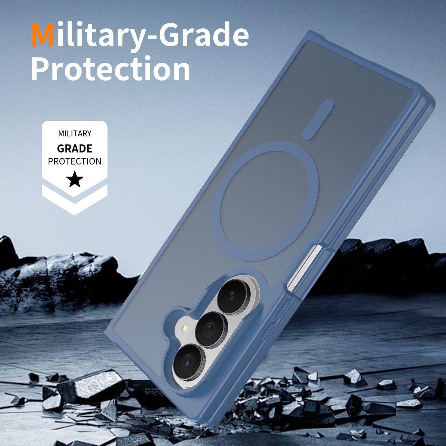 Magsafe Compatible Matte Case for Samsung Galaxy Z Fold 7