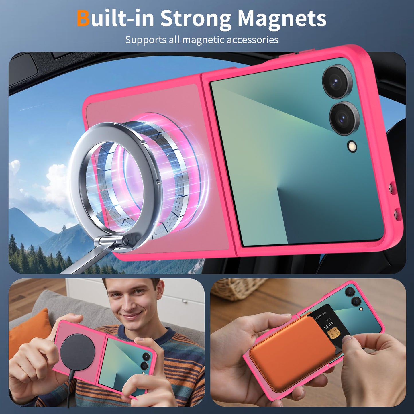 Magsafe Compatible Matte Case for Samsung Galaxy Z Flip 8