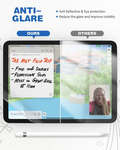 Paper Film Screen Protector for iPad 11" 11th Gen A16 (2025) - 2 Pack