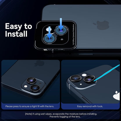 Camera Lens Protector Alloy Frame for iPhone 15