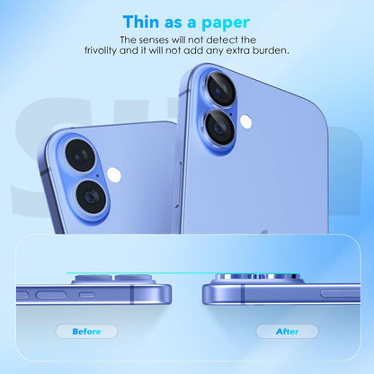 Camera Lens Protector Alloy Frame for iPhone 16