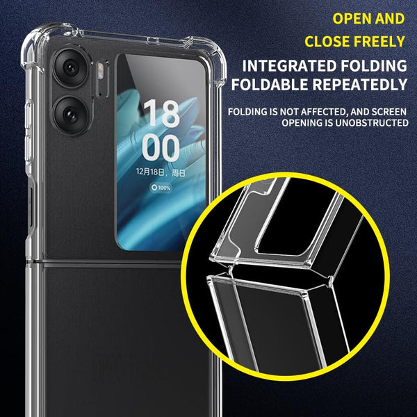 Clear Bumper case for Oppo Find N2 Flip