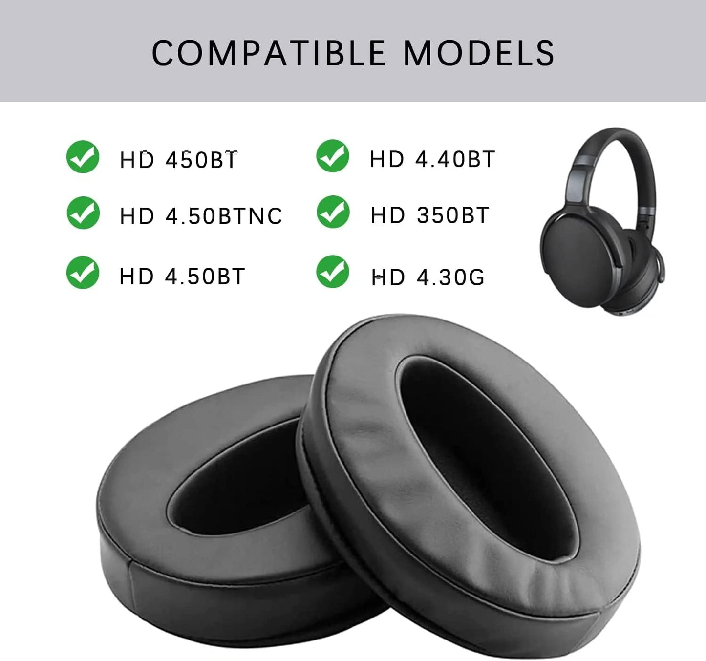 Replacement Ear Pads for Sennheiser SCBT7