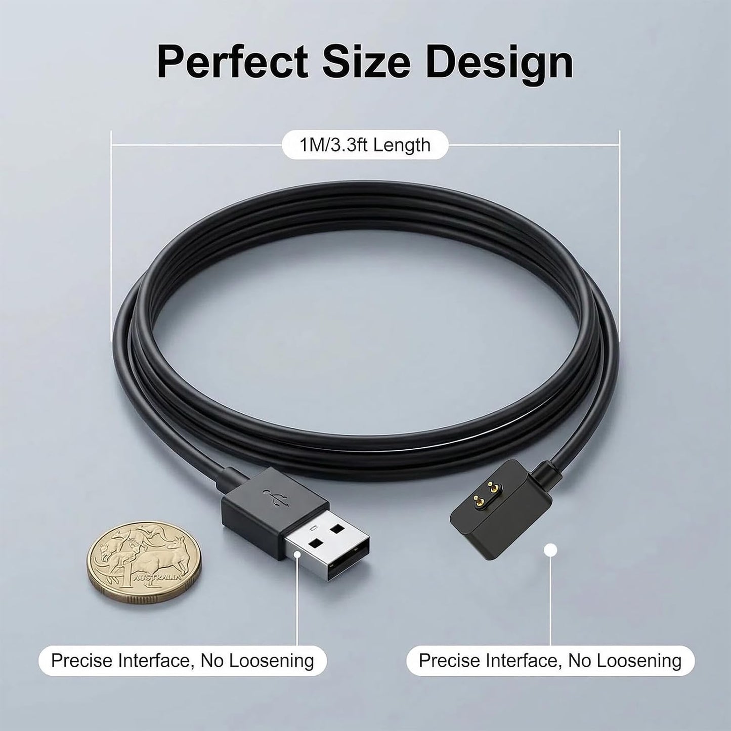 USB Charging Cable for Xiaomi Smart Band & Redmi Watches