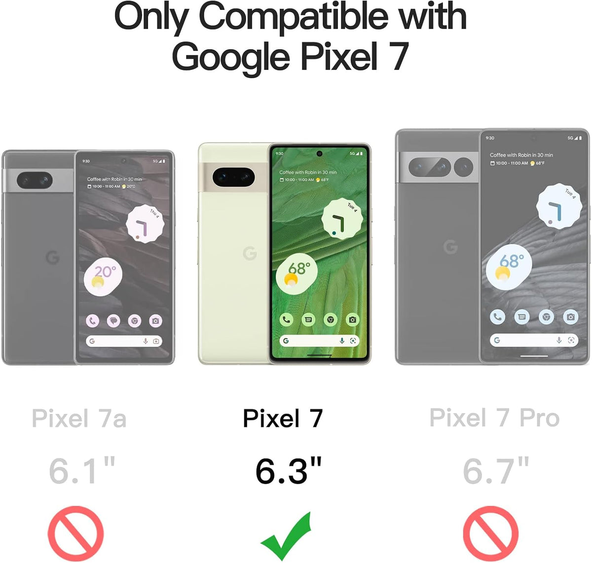 Magsafe Clear Gel Case for Google Pixel 7