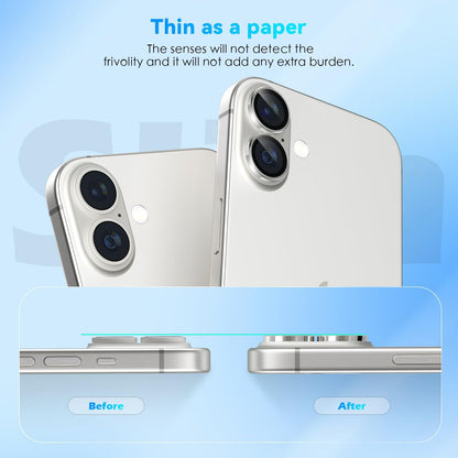 Camera Lens Protector Alloy Frame for iPhone 16