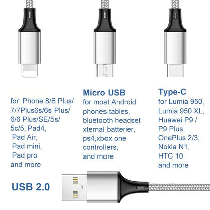 3 in 1 Charging Cable