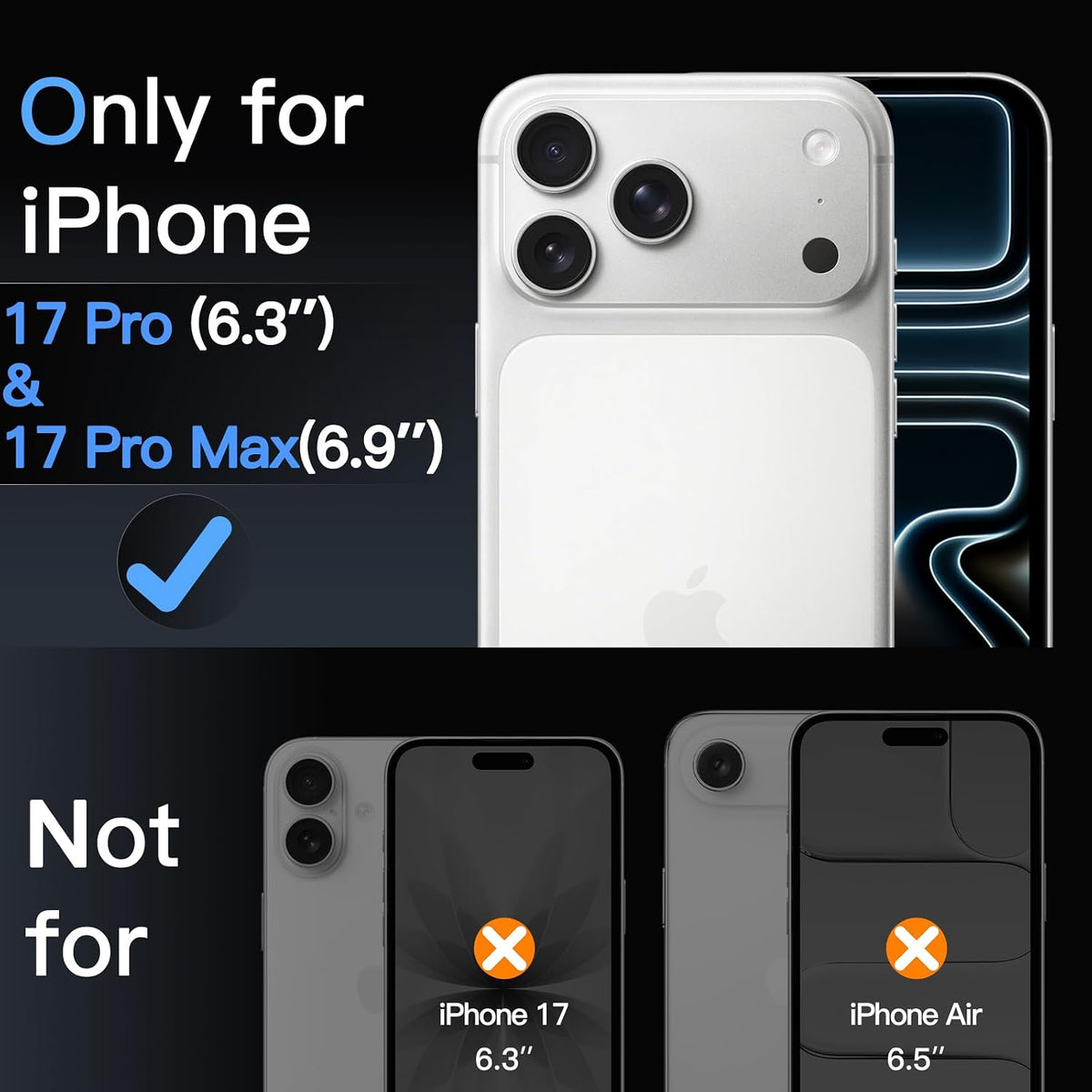Camera Lens Protector Alloy Frame for iPhone 17 Pro Max