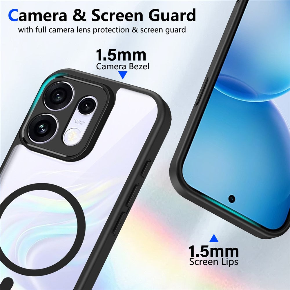 Magsafe Compatible Transparent Clear Case for Oppo Reno 16 Pro 5G