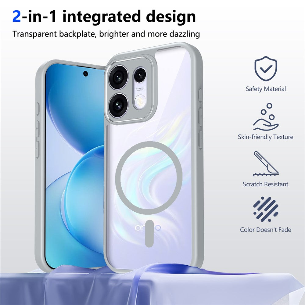 Magsafe Compatible Transparent Clear Case for Oppo Reno 16 Pro 5G