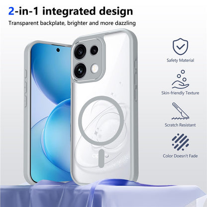 Magsafe Transparent Clear Case for Oppo Reno 16 F 5G