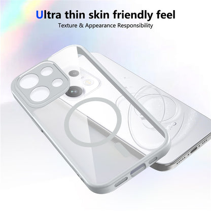 Magsafe Transparent Clear Case for Oppo Reno 16 F 5G
