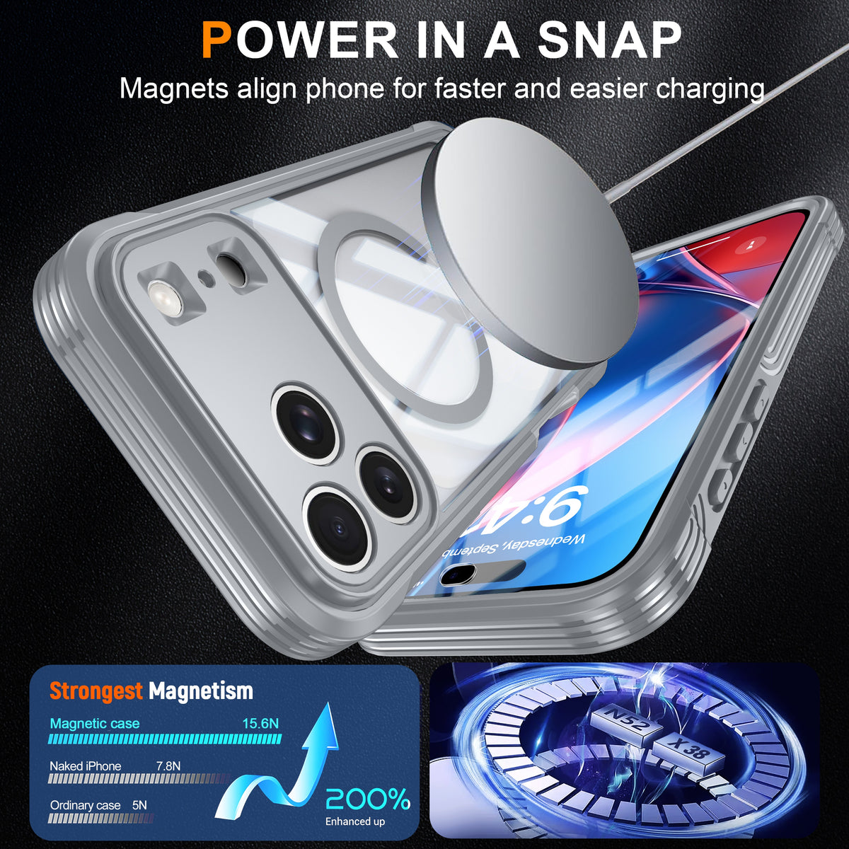 Heavy Duty 360 Magsafe Compatible Case for iPhone 18 Pro