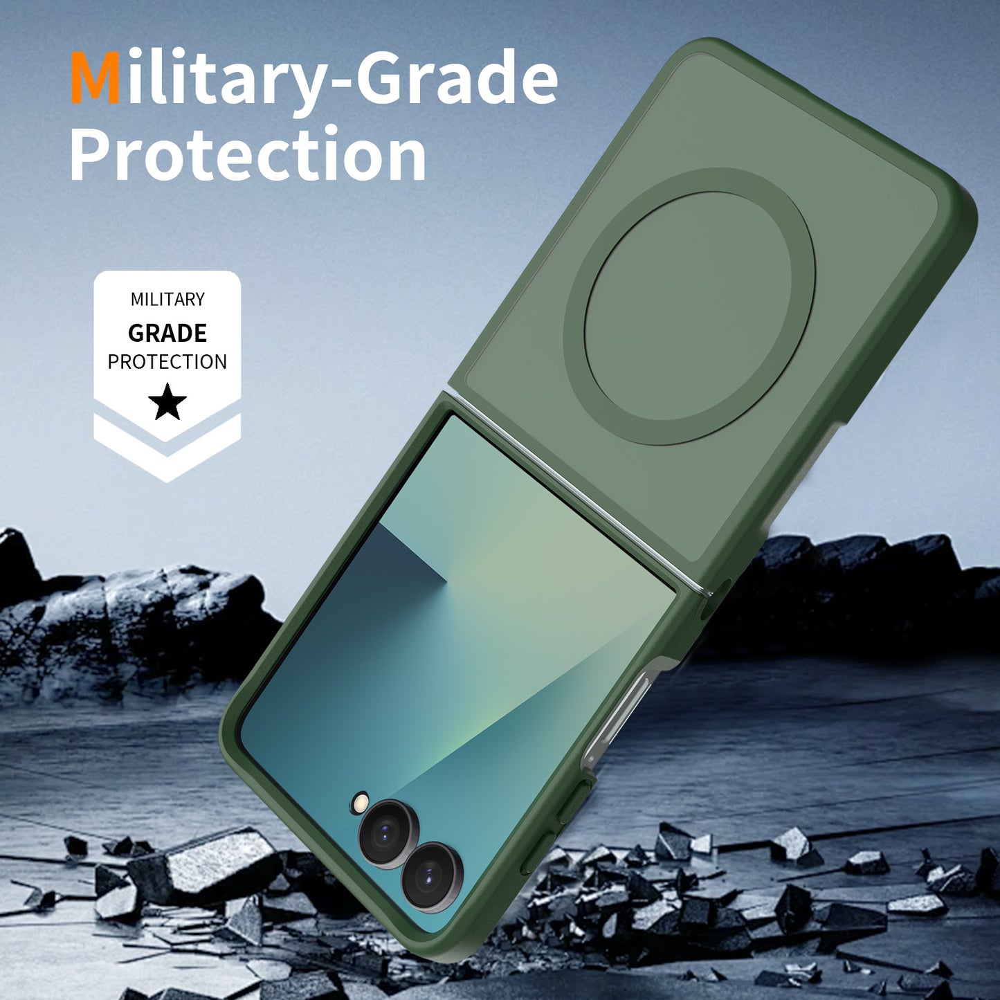 Magsafe Compatible Matte Case for Samsung Galaxy Z Flip 8
