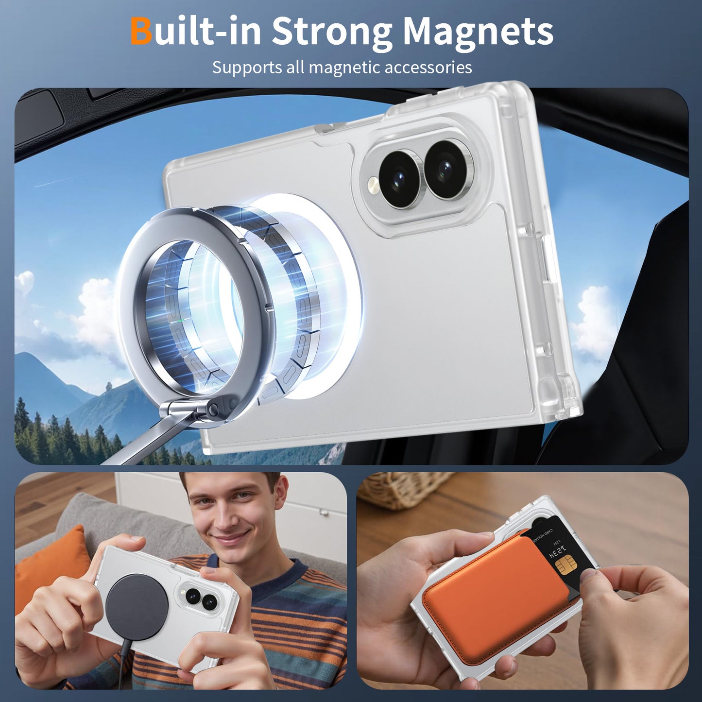 Magsafe Compatible Matte Case for Samsung Galaxy Z Fold 8
