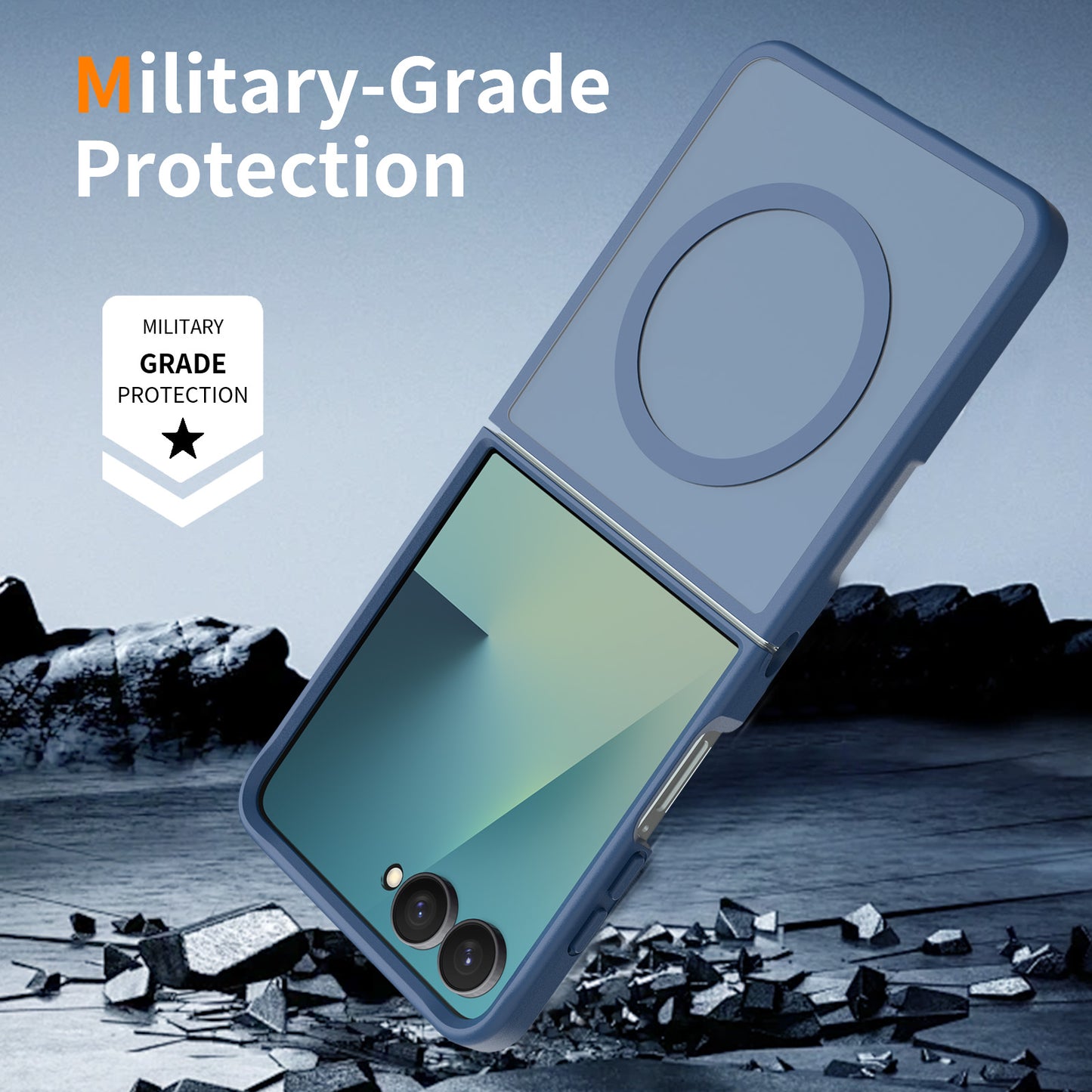 Magsafe Compatible Matte Case for Samsung Galaxy Z Flip 8