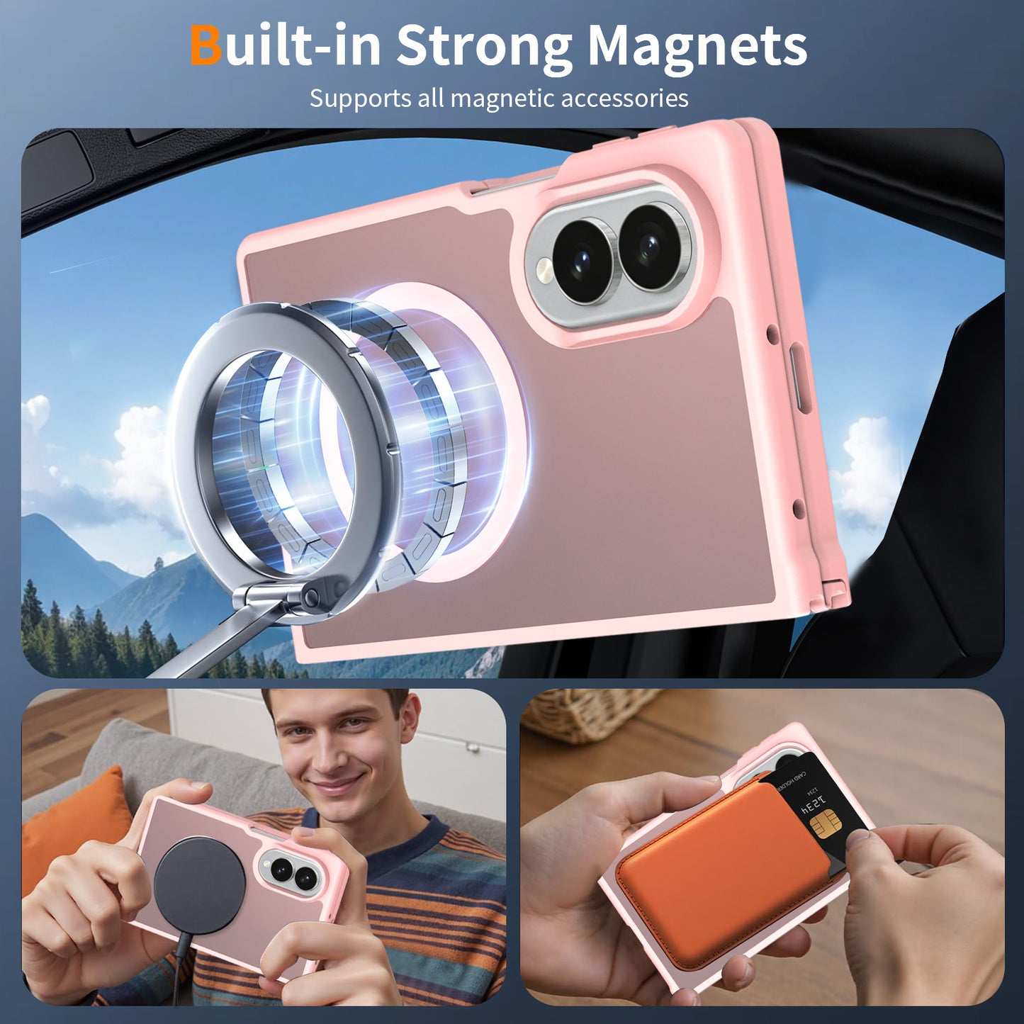 Magsafe Compatible Matte Case for Samsung Galaxy Z Fold 8