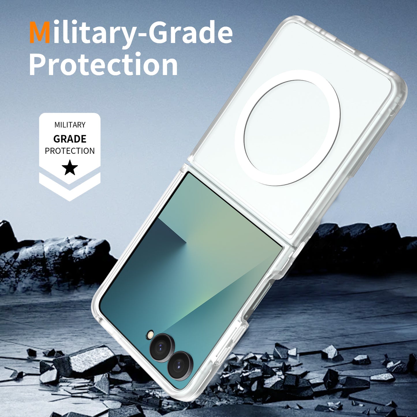 Magsafe Compatible Matte Case for Samsung Galaxy Z Flip 8