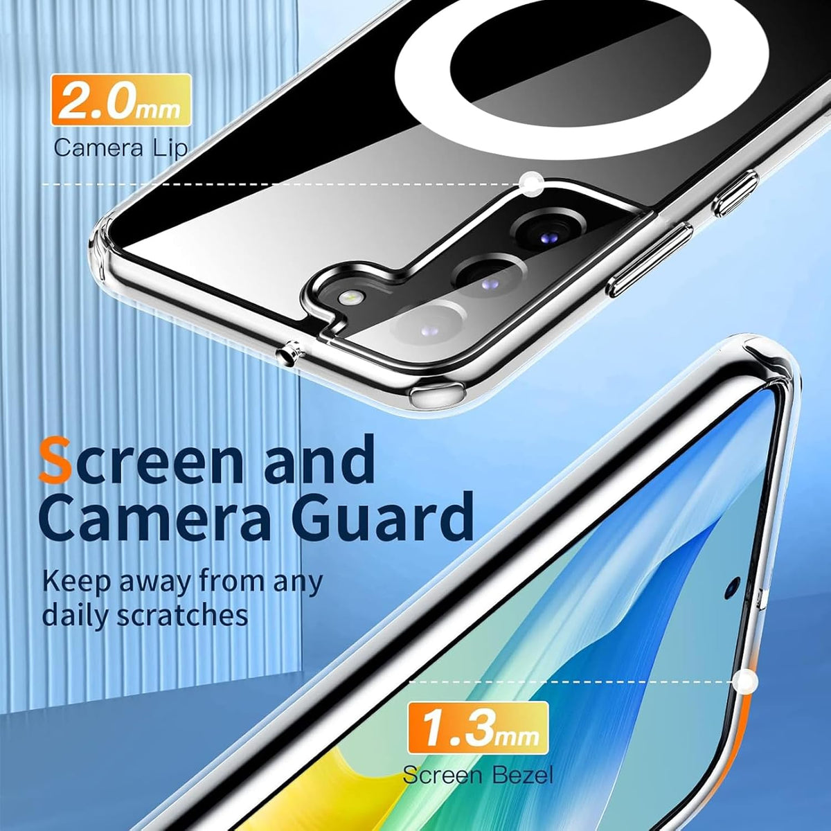 Clear Thin Magsafe Compatible Case for Samsung Galaxy S22