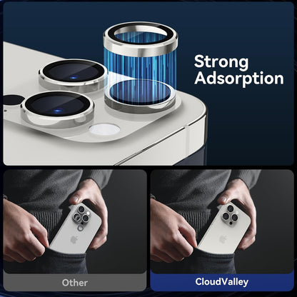 Camera Lens Protector Alloy Frame for iPhone 15 Pro