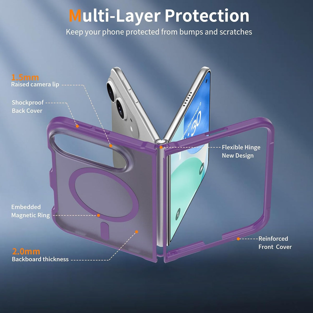 Matte Magsafe Compatible Case for iPhone Duo