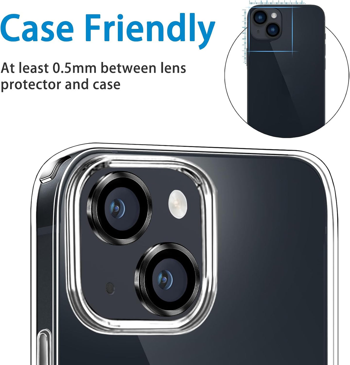 Camera Lens Protector Alloy Frame for iPhone 14