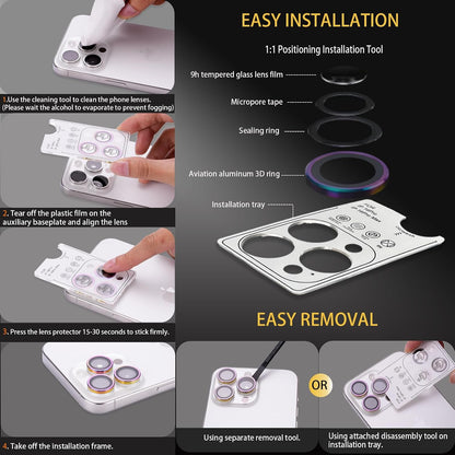 Camera Lens Protector Alloy Frame for iPhone 18 Pro