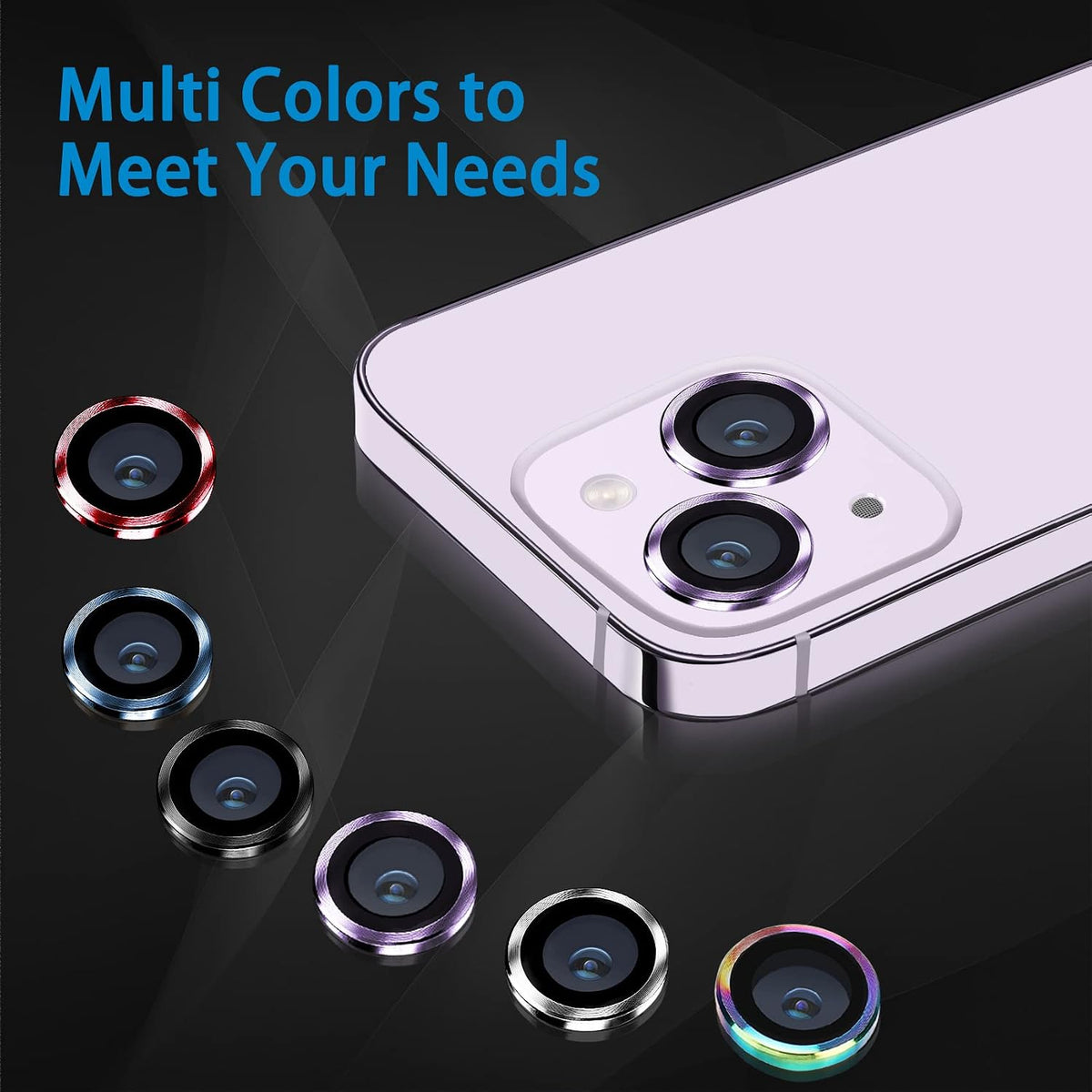 Camera Lens Protector Alloy Frame for iPhone 14