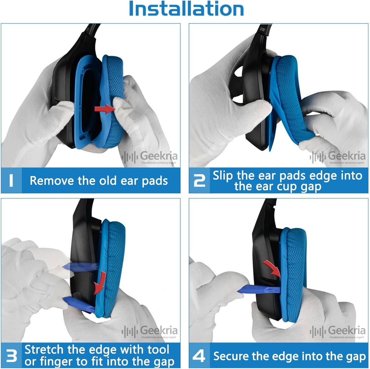 Earphone Pad Replacements for Logitech G930