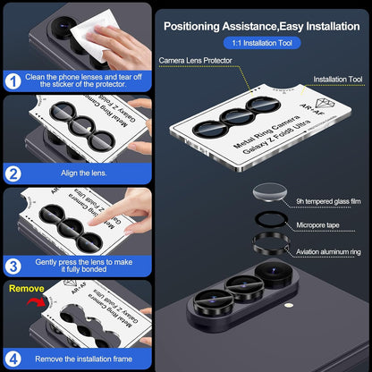 Camera Lens Protector Alloy Frame for Z Fold 8 Ultra