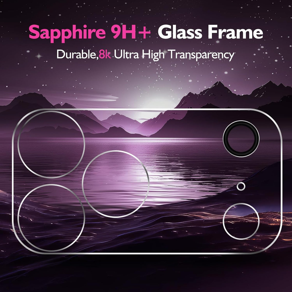 Camera Lens Glass Cover Protector for iPhone 18 Pro (1 pack)