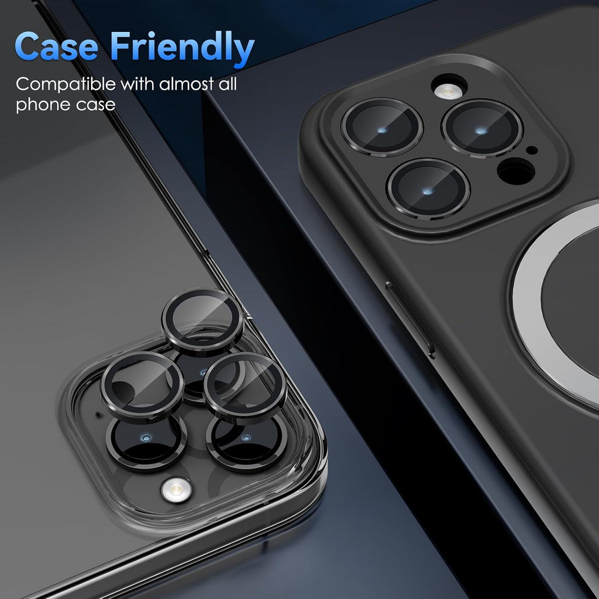 Camera Lens Protector Alloy Frame for iPhone 15 Pro